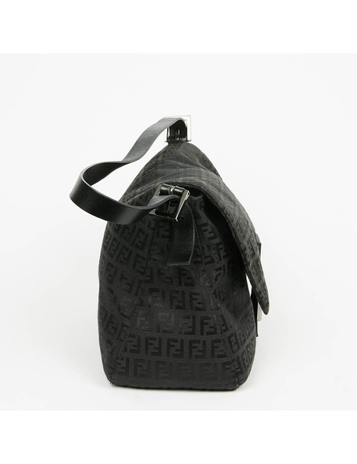 Sac FENDI Mamma toile monogramme noire