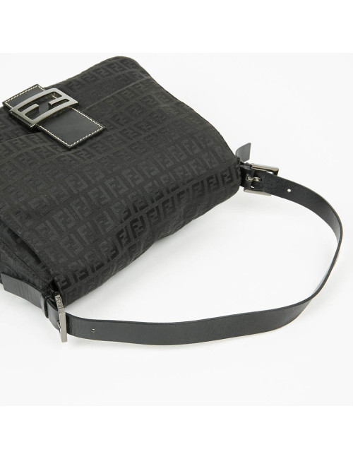 Sac FENDI Mamma toile monogramme noire
