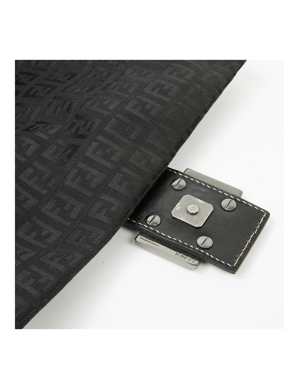 Sac FENDI Mamma toile monogramme noire
