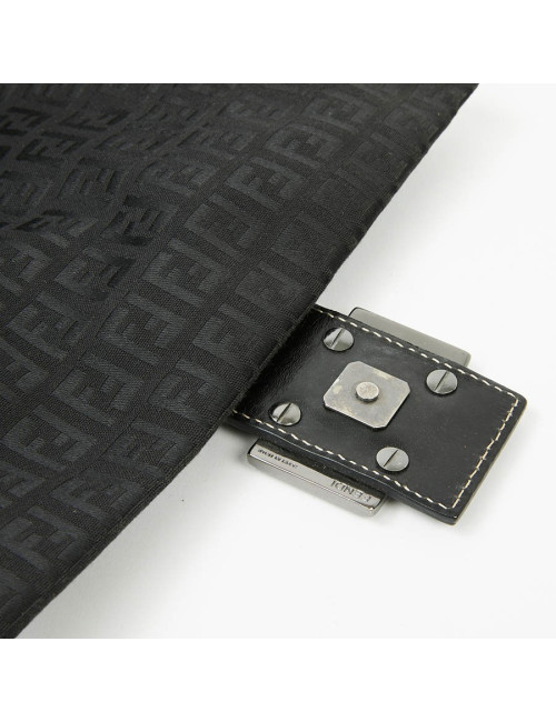 Sac FENDI Mamma toile monogramme noire