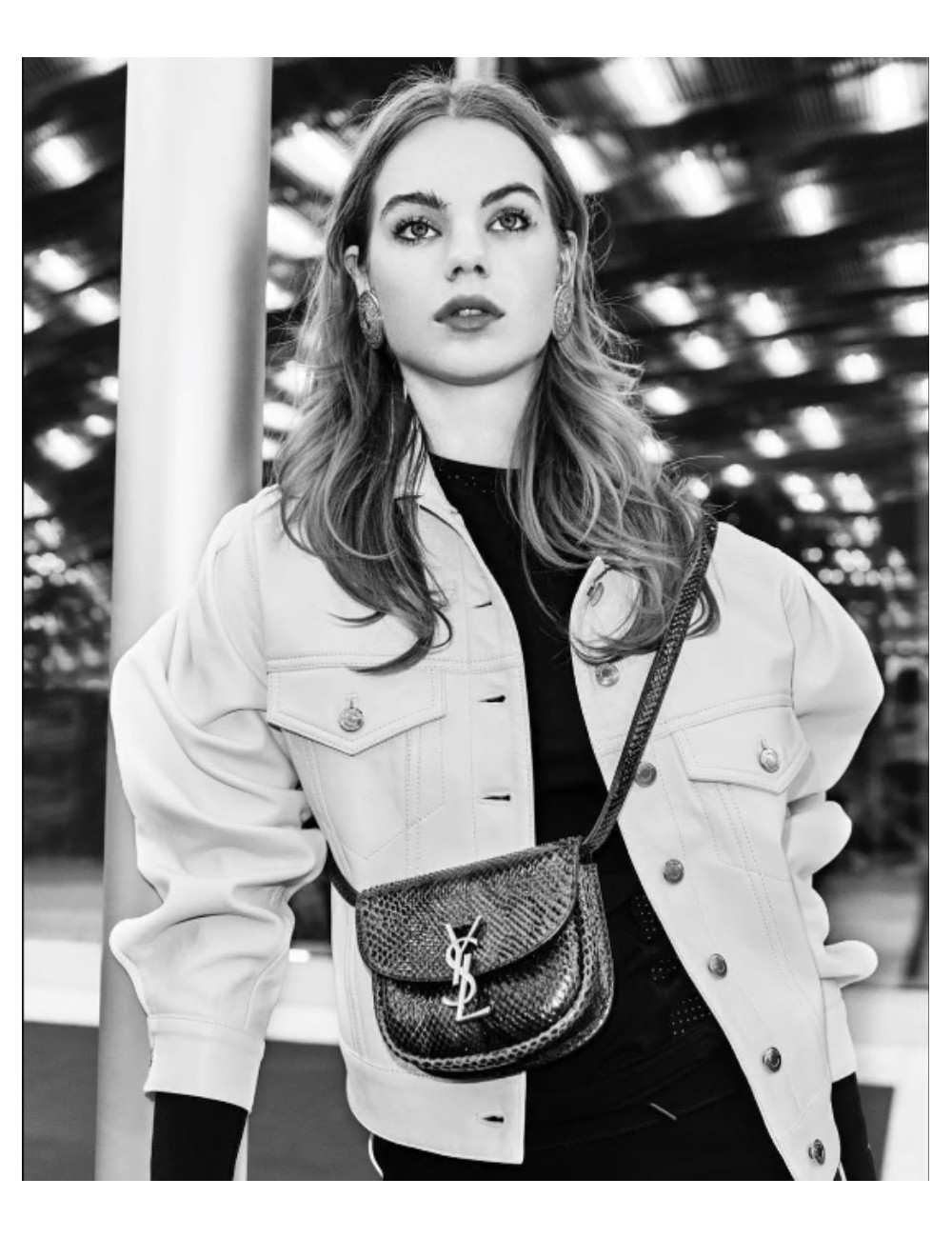 Boucles d'oreille clips YSL SAINT LAURENT