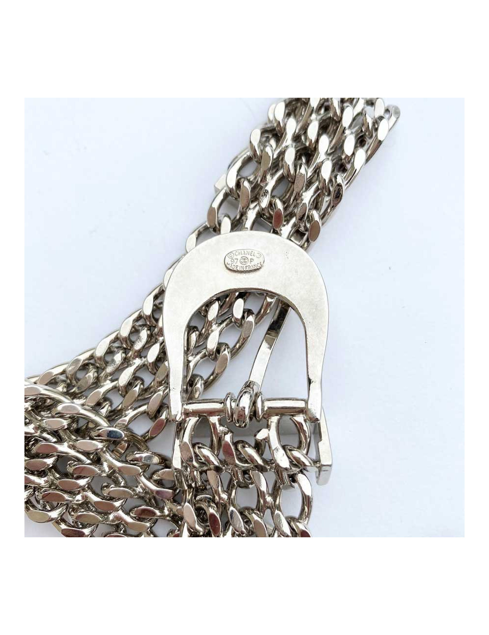 Ceinture CHANEL Triple chaine argent Vintage