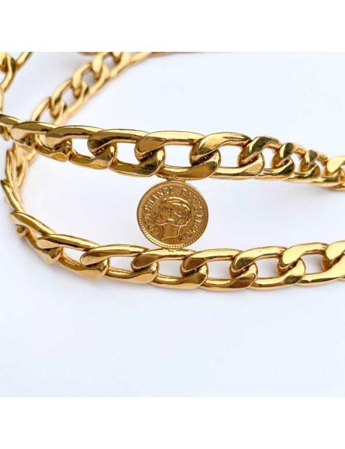 Ceinture médailles CHANEL Vintage