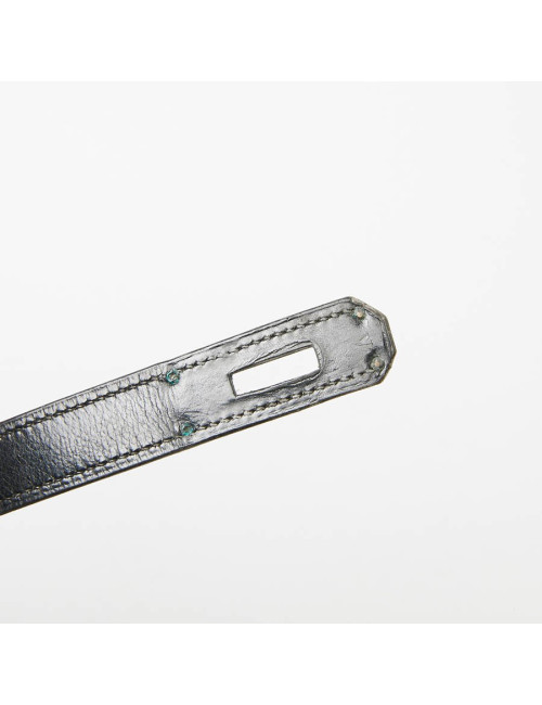 Sac à main Kelly 35 HERMES cuir box noir Vintage