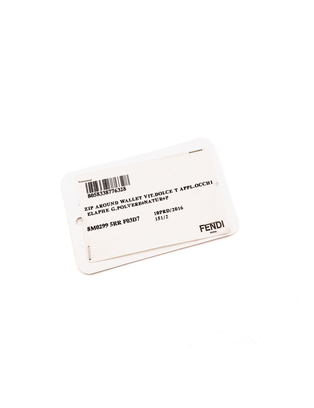 Compagnon FENDI taupe et serpent