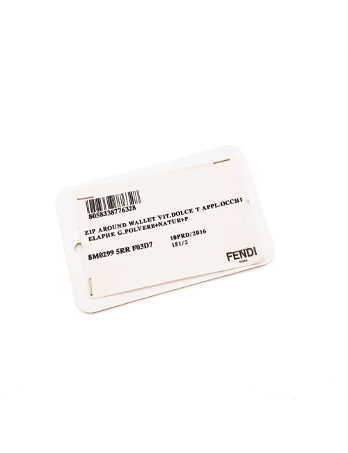 Compagnon FENDI taupe et serpent