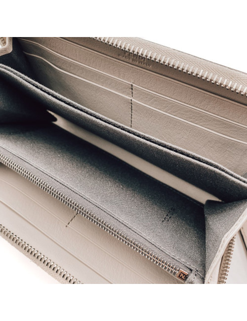 FENDI taupe snake wallet