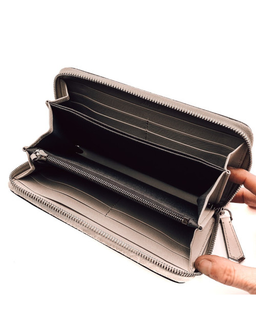 FENDI taupe snake wallet