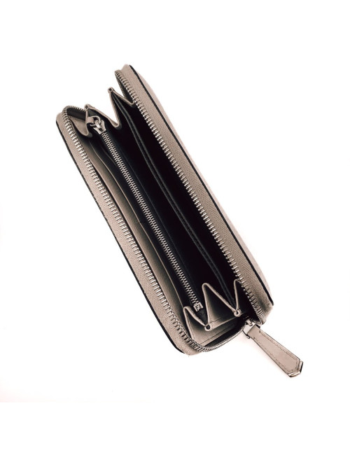 FENDI taupe snake wallet