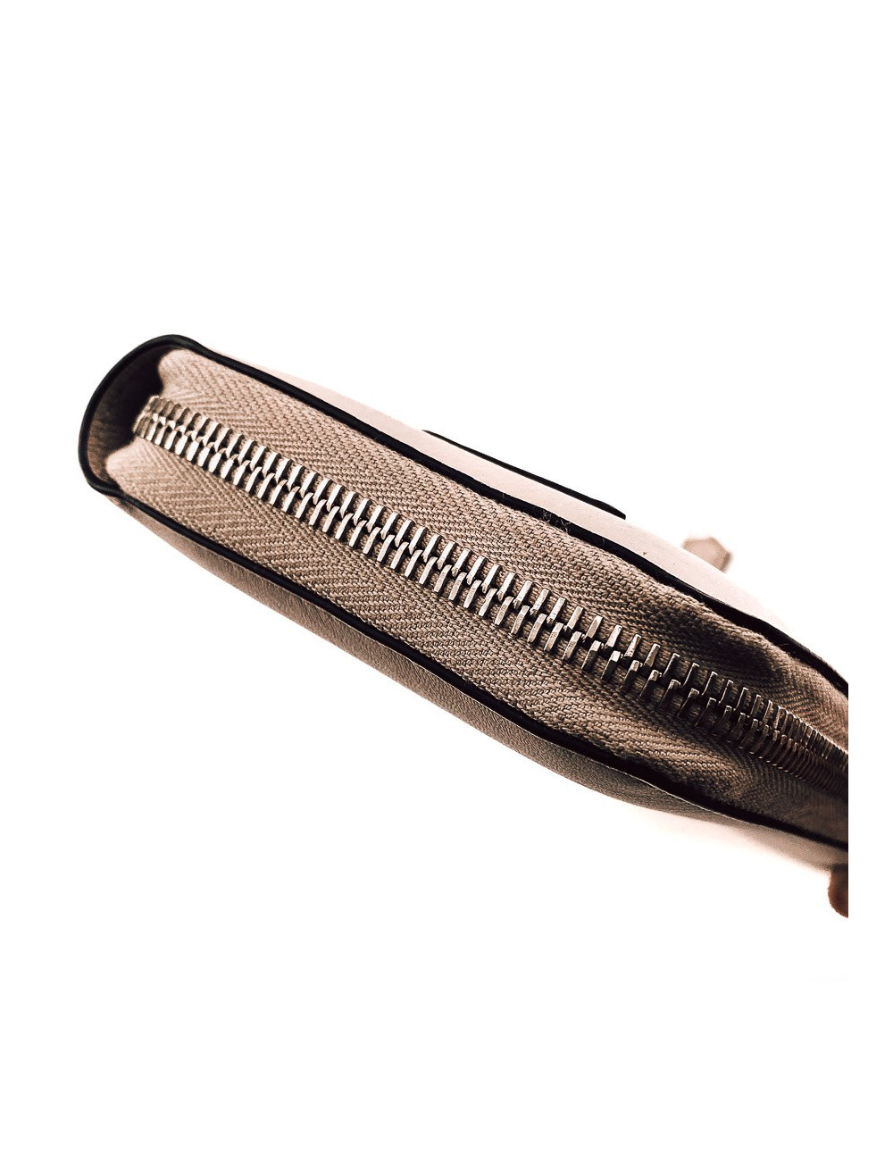 FENDI taupe snake wallet