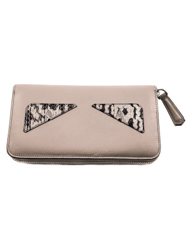 Compagnon FENDI taupe et serpent