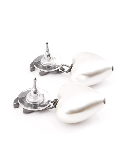 Boucles d'oreille coeur CHANEL