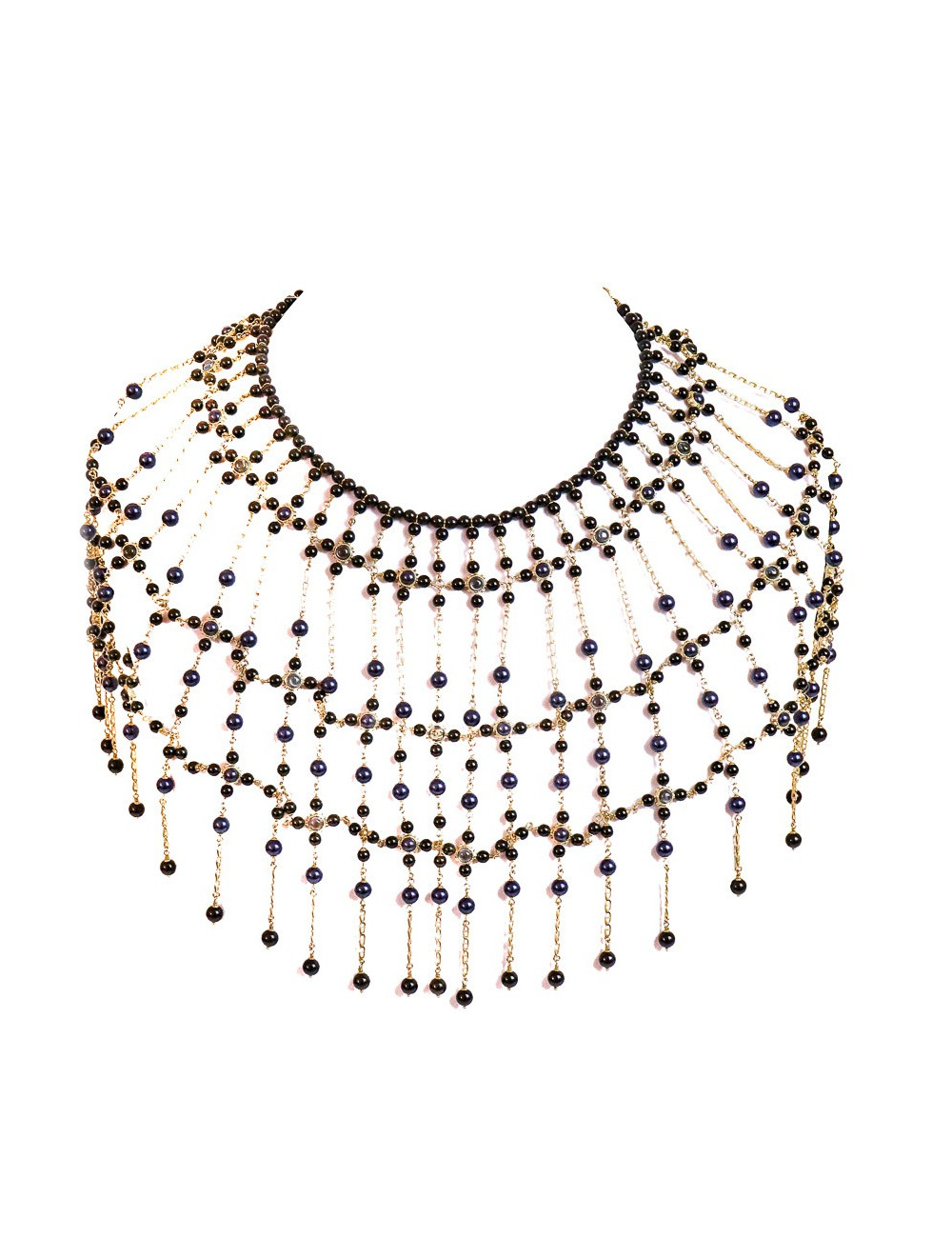 CHANEL COUTURE breastplate with beads