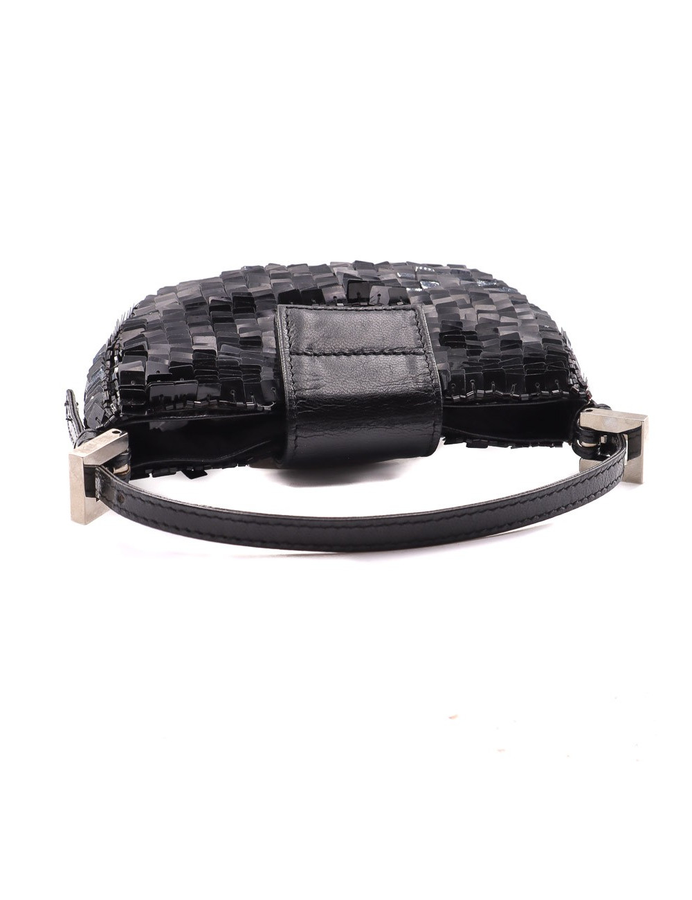 Mini baguette FENDI sequins noirs