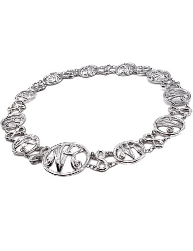 NINA RICCI silver metal belt 2