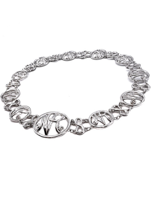 Ceinture NINA RICCI en métal argent