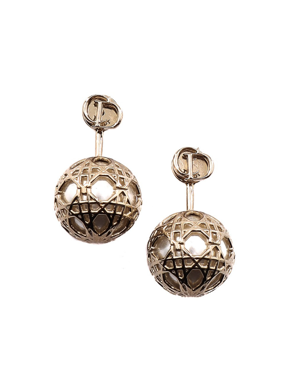 Boucle d'oreilles tribale DIOR dorées