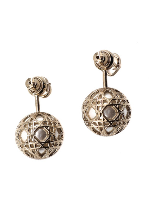 Boucle d'oreilles tribale DIOR dorées