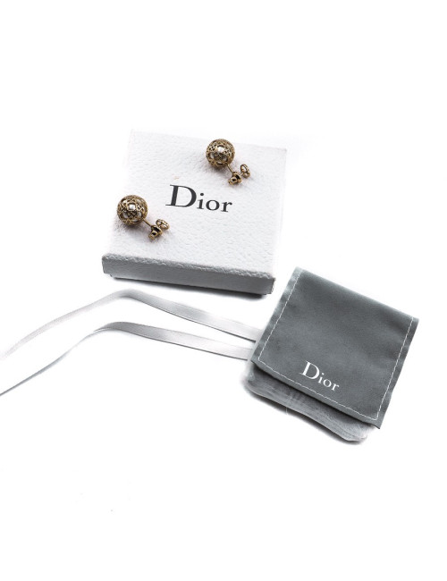 Boucle d'oreilles tribale DIOR dorées