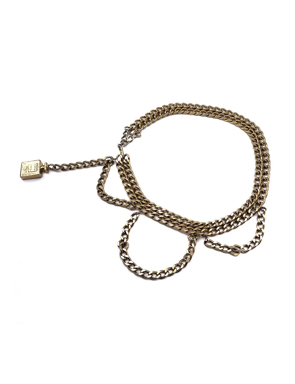 Ceinture CHANEL flacon Coco doré