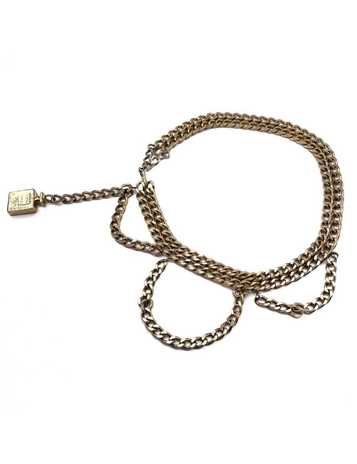 Ceinture CHANEL flacon Coco doré