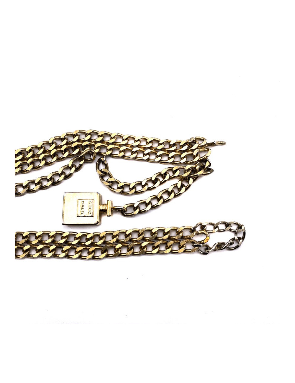 Ceinture CHANEL flacon Coco doré