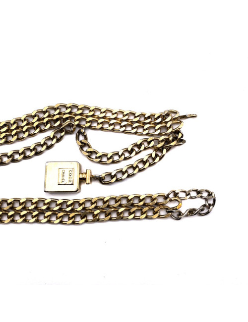 Ceinture CHANEL flacon Coco doré