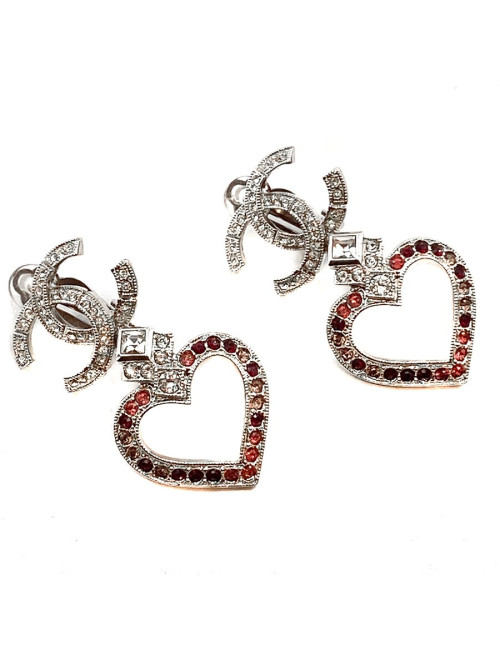 BO CHANEL coeur strass