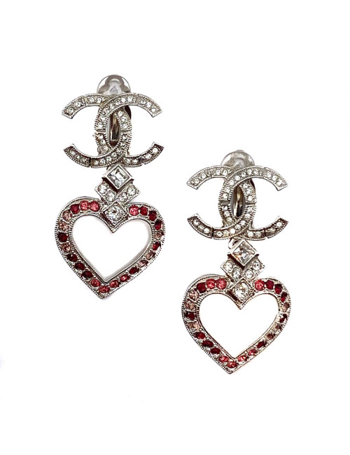 BO CHANEL coeur strass