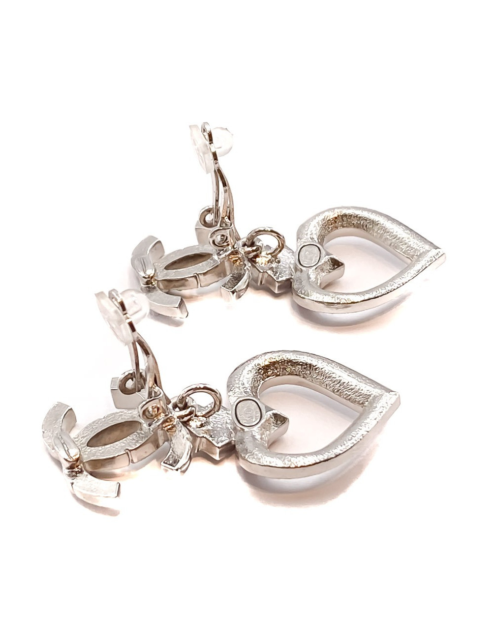 Bo coeur pendant strass CHANEL