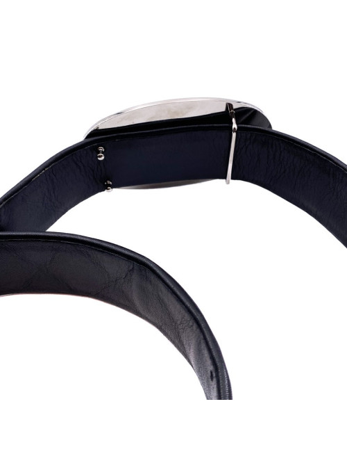 Ceinture cuir noir T85 CHANEL