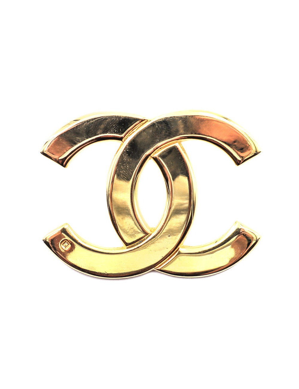 Broche CC CHANEL dorée vintage