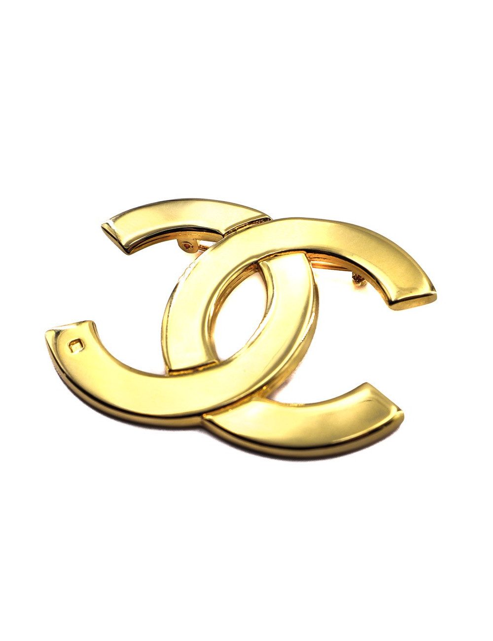 CHANEL CC Broche dorée