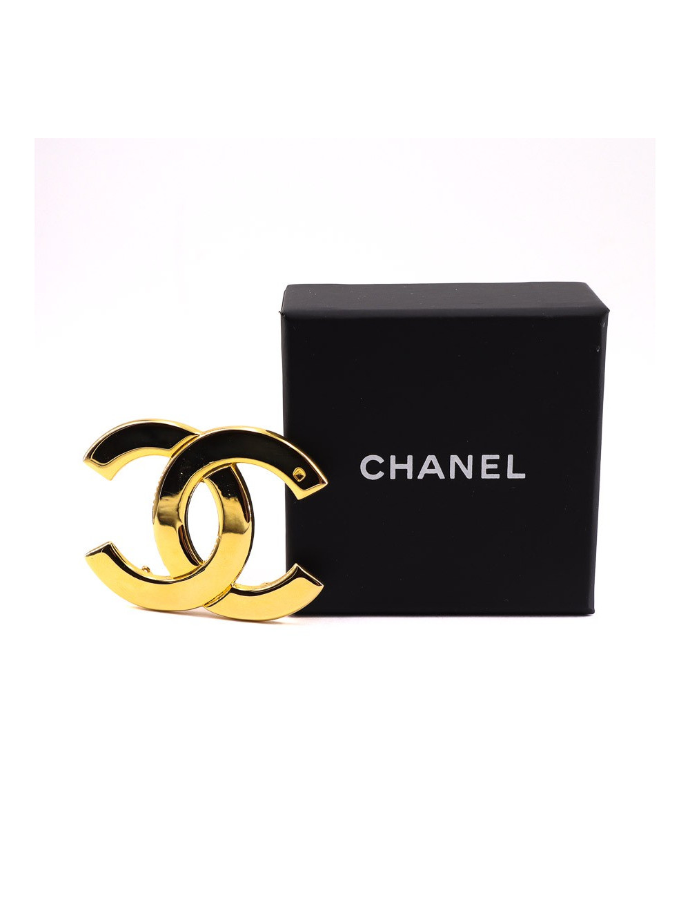 CHANEL CC Broche dorée