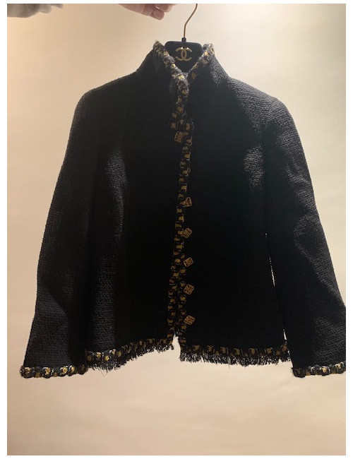 Veste CHANEL tweed noir T36