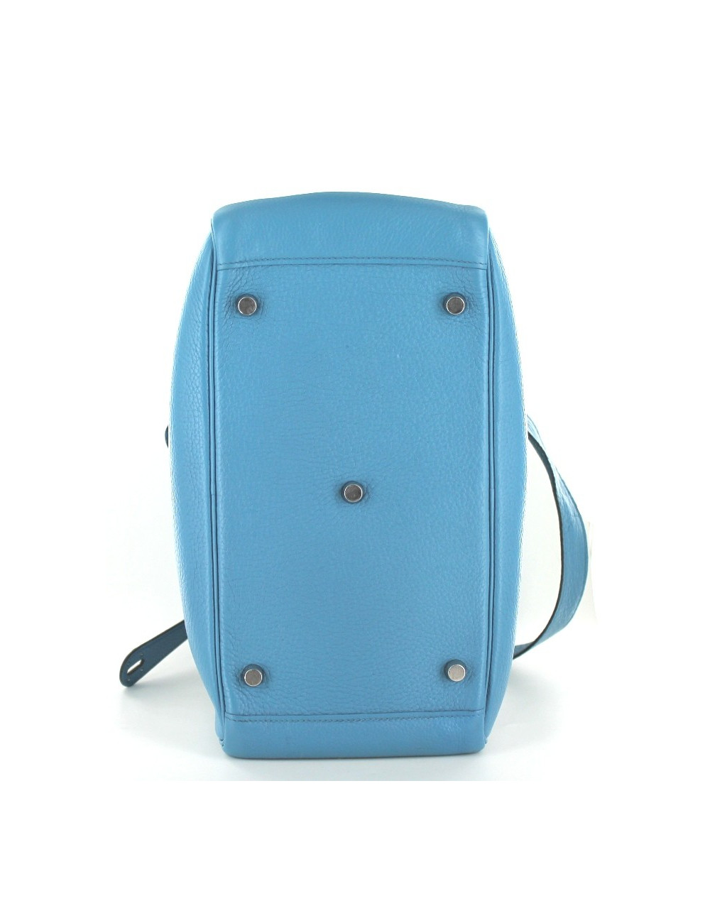 LINDY HERMES en cuir taurillon bleu 