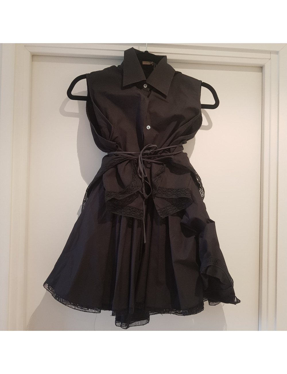Ensemble top et jupe noir ALAIA