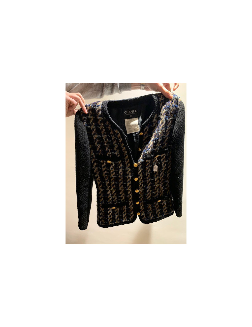Veste CHANEL tweed vintage T42