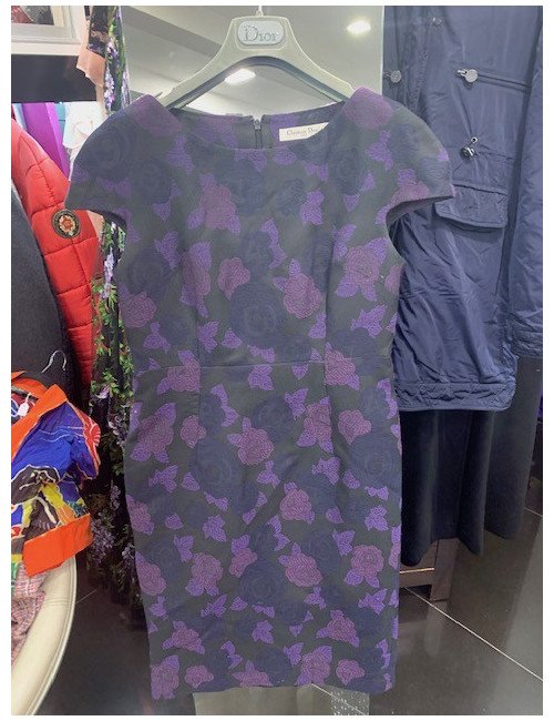 Robe DIOR T42 motifs floraux 