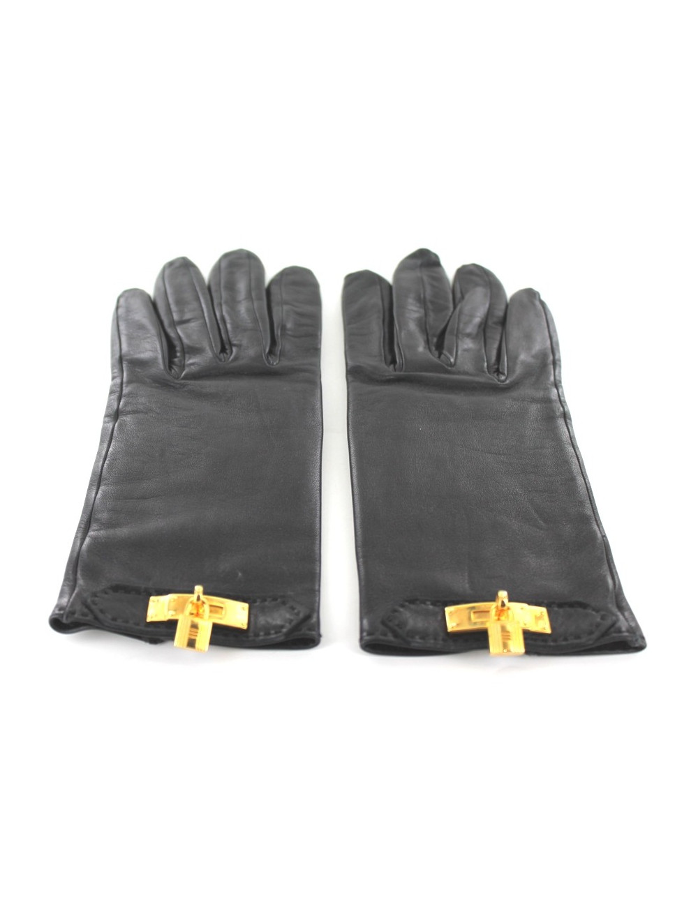 Gants HERMES en cuir 