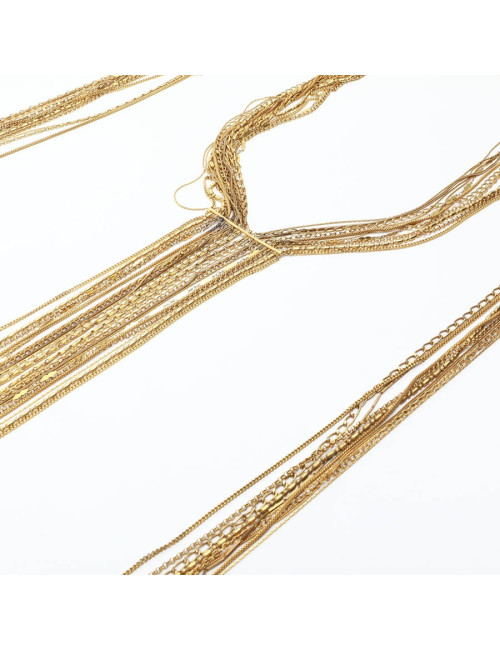 CHANEL gilded multichain belt-necklace