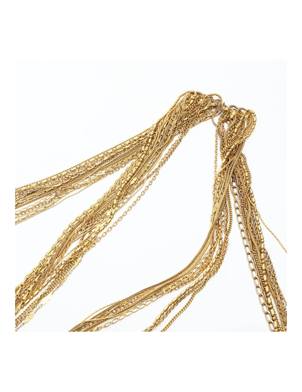 CHANEL gilded multichain belt-necklace