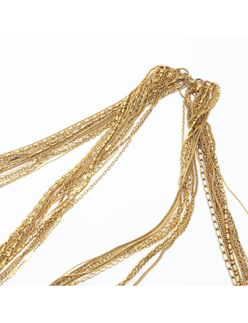 CHANEL gilded multichain belt-necklace