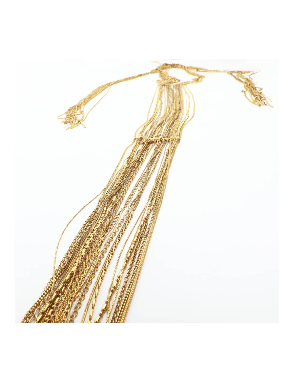 CHANEL gilded multichain belt-necklace