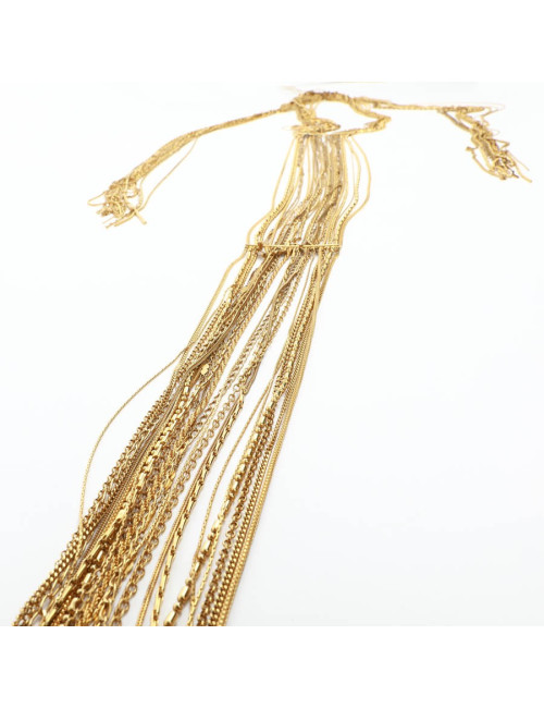 CHANEL gilded multichain belt-necklace