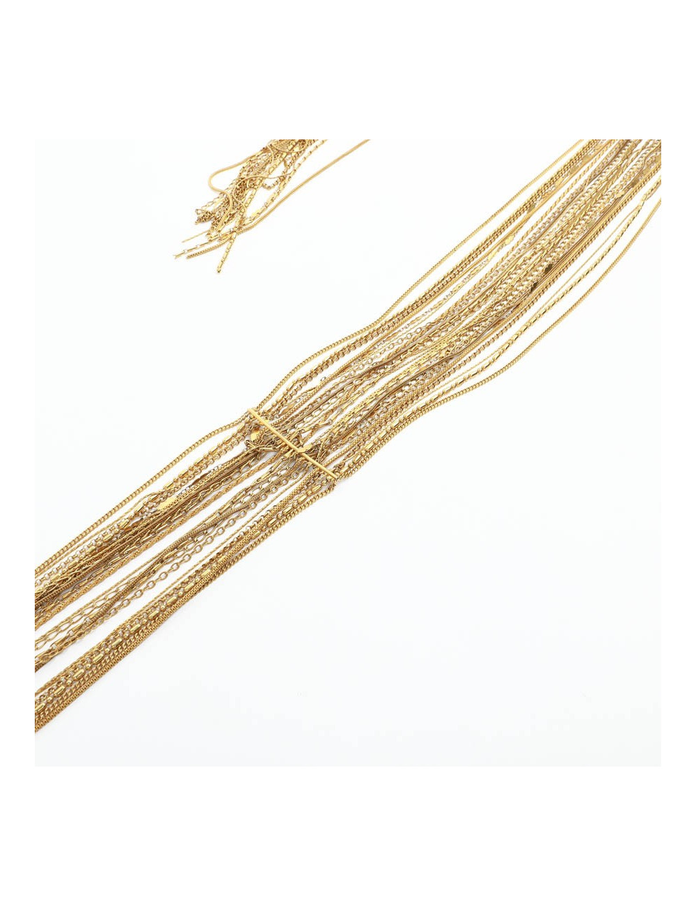 CHANEL gilded multichain belt-necklace