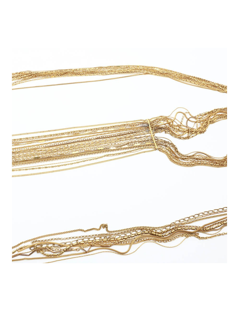 CHANEL gilded multichain belt-necklace