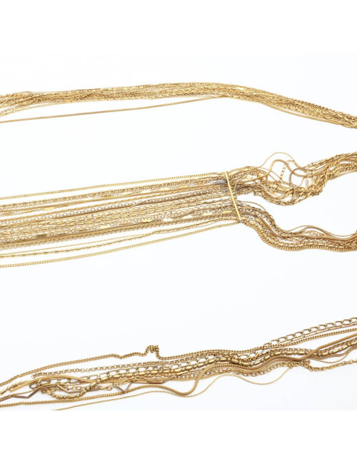 CHANEL gilded multichain belt-necklace