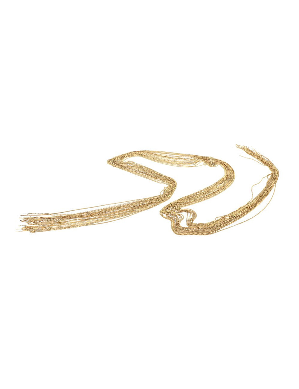 CHANEL gilded multichain belt-necklace