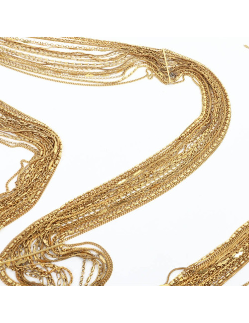 CHANEL gilded multichain belt-necklace